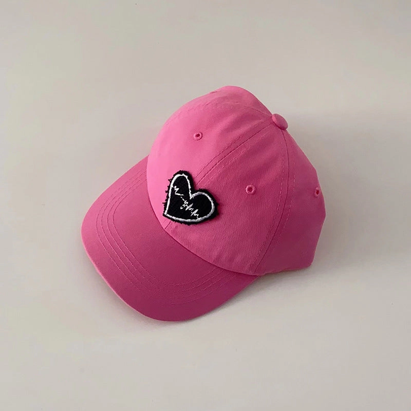 Wholesale Children's Cloth Stickers Love Pure Cotton Baseball Cap