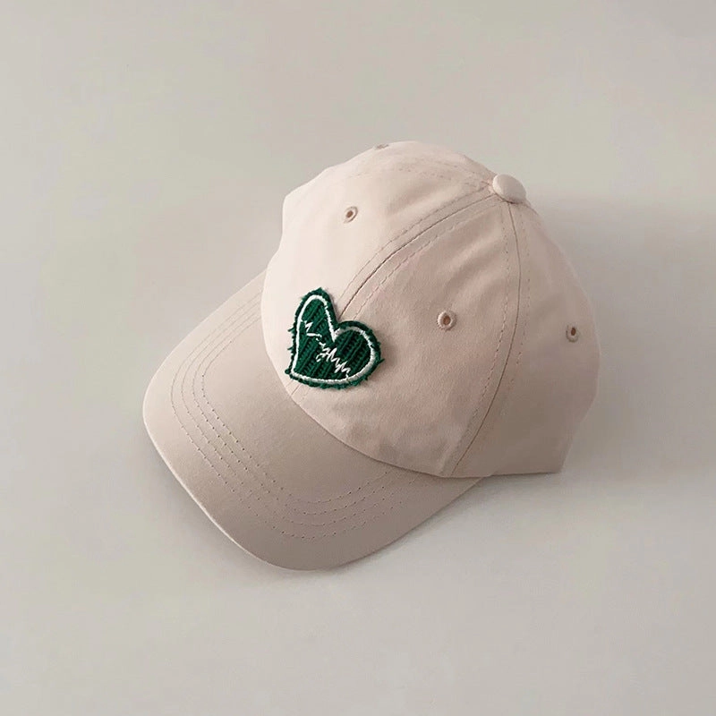 Wholesale Children's Cloth Stickers Love Pure Cotton Baseball Cap