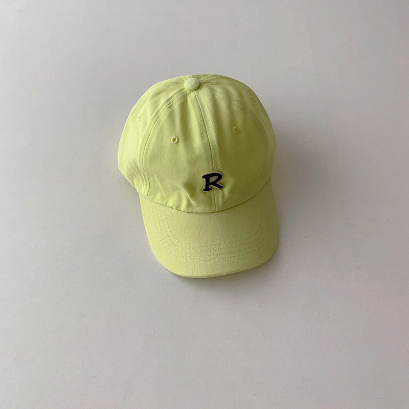 Wholesale Children's Simple R Letter Cotton Baseball Cap