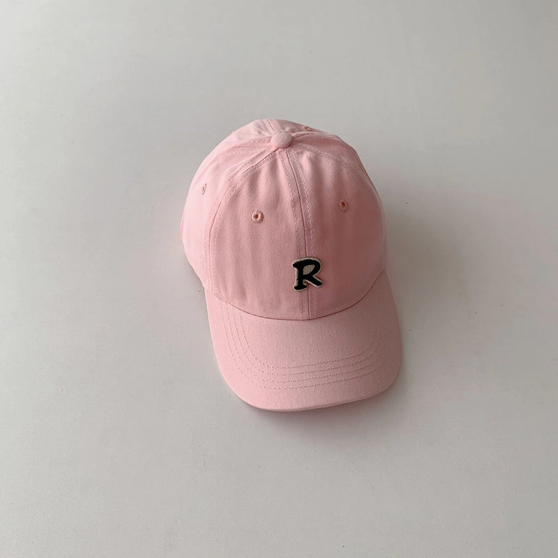 Wholesale Children's Simple R Letter Cotton Baseball Cap