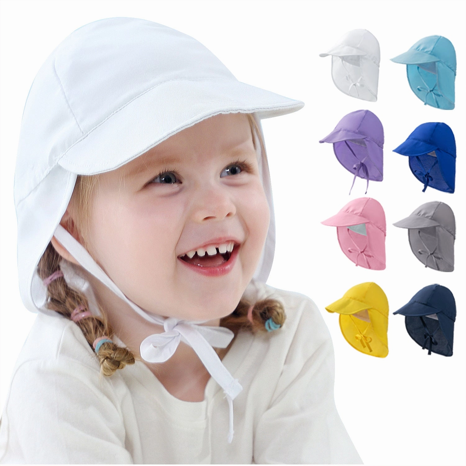 Wholesale Children's Sunscreen Polyester Cotton Bucket Hat