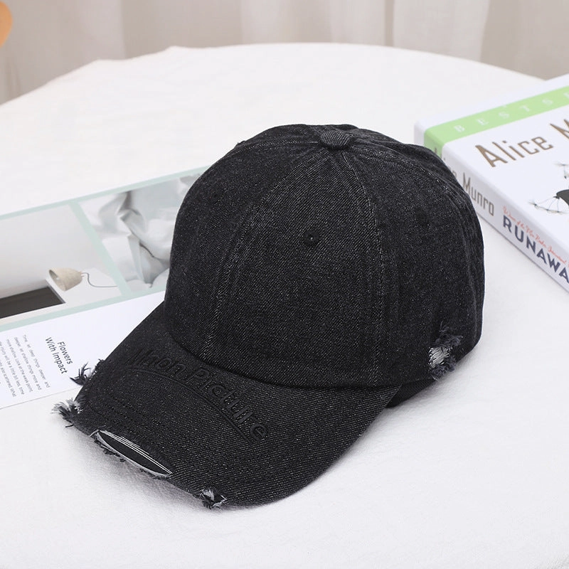 Wholesale Cotton All-match Ripped Denim Baseball Cap