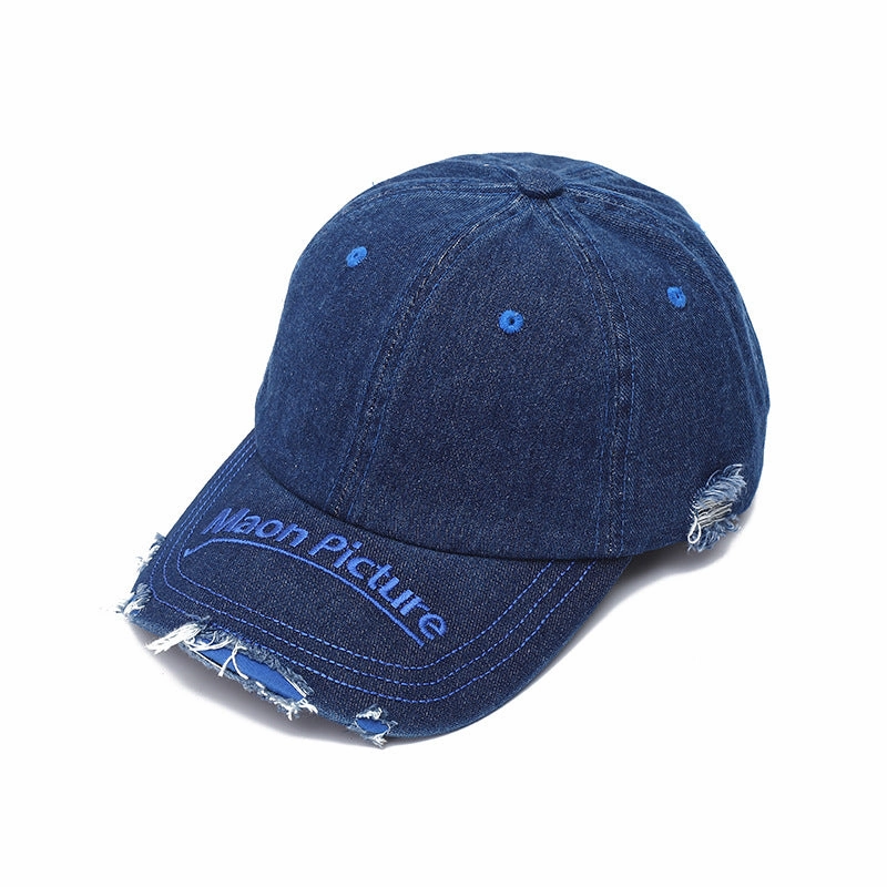 Wholesale Cotton All-match Ripped Denim Baseball Cap