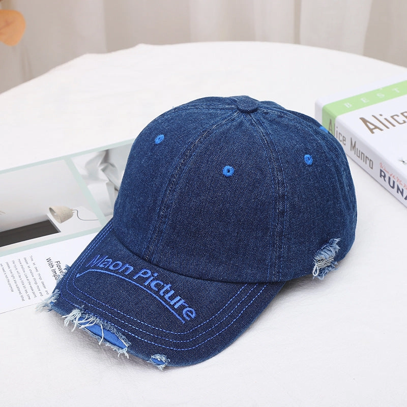 Wholesale Cotton All-match Ripped Denim Baseball Cap
