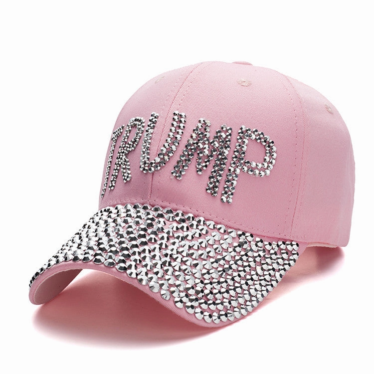 Wholesale Cotton American Flag Denim Diamond Baseball Cap