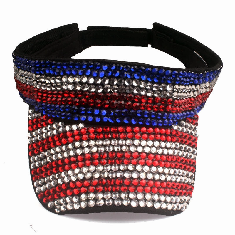 Wholesale Cotton American Flag Diamond Beanie Hat