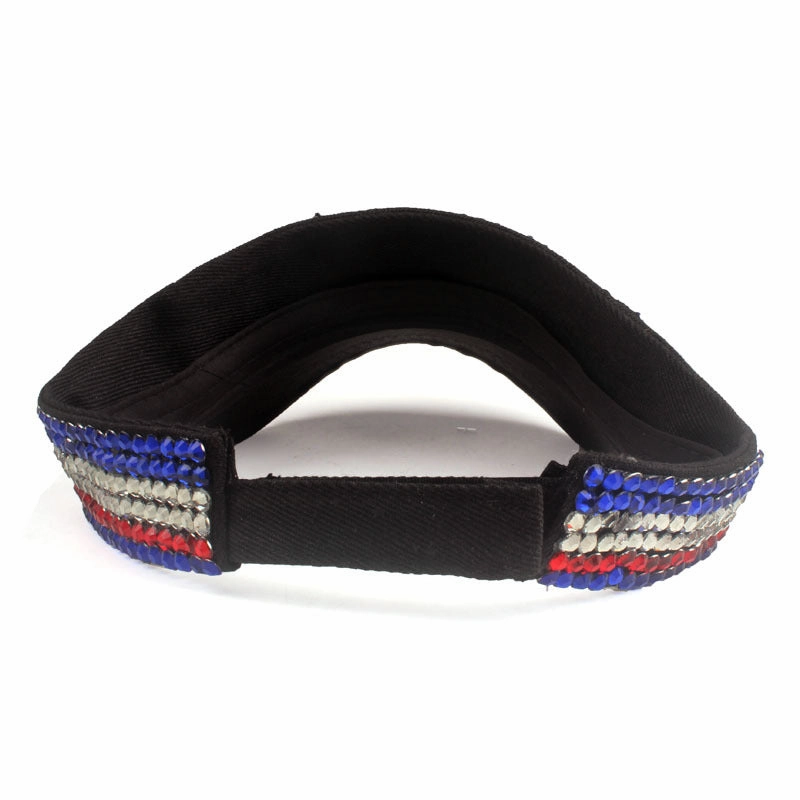 Wholesale Cotton American Flag Diamond Beanie Hat