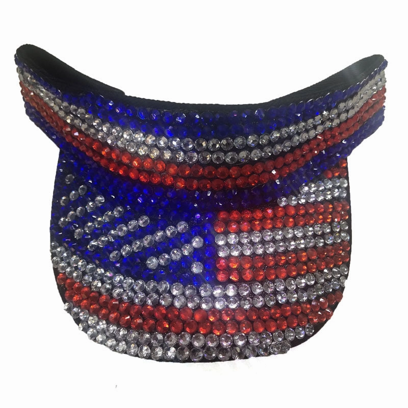 Wholesale Cotton American Flag Diamond Beanie Hat