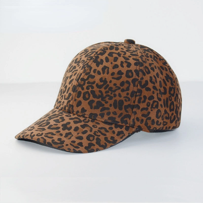 Wholesale Cotton Autumn and Winter Leopard Print Baseball Cap