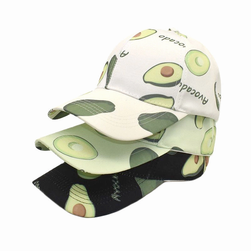 Wholesale Cotton Avocado Print Baseball Cap