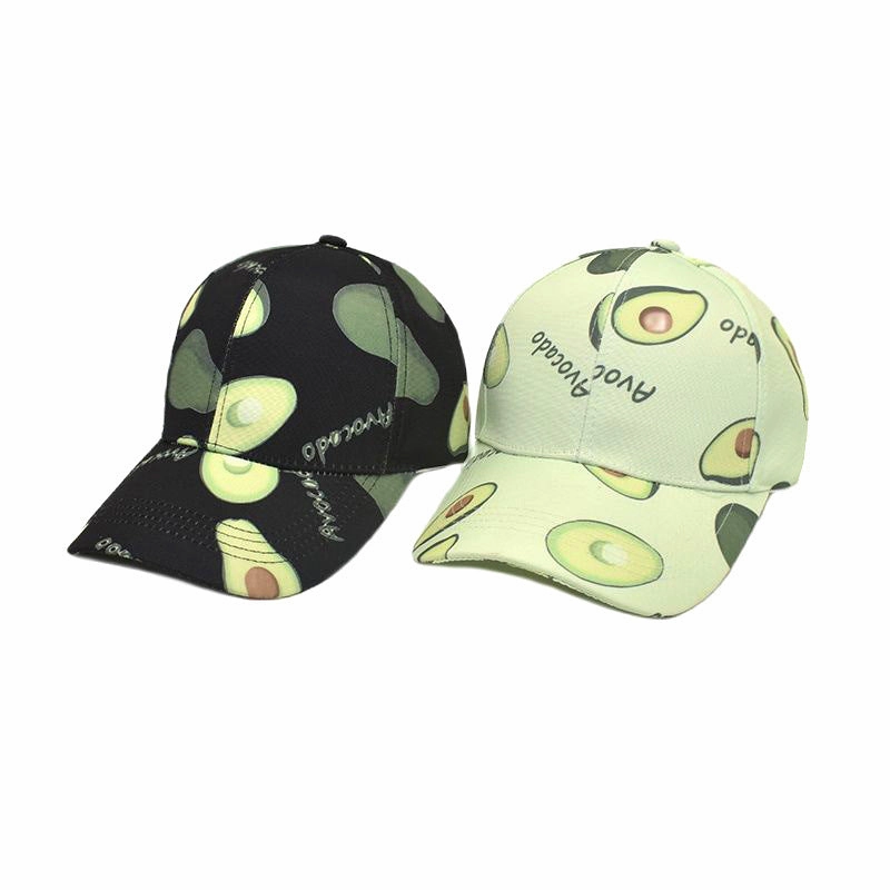 Wholesale Cotton Avocado Print Baseball Cap