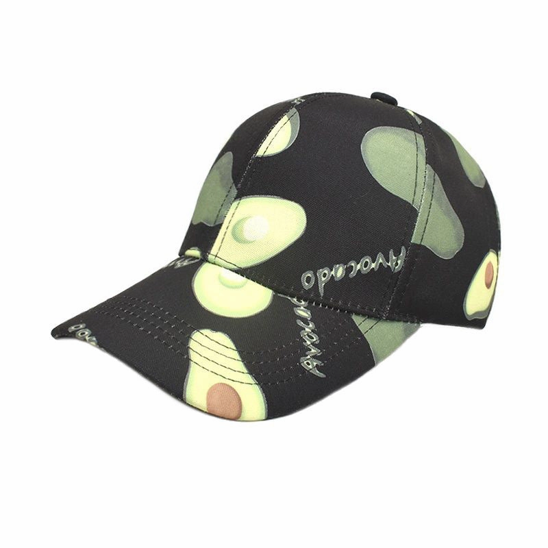 Wholesale Cotton Avocado Print Baseball Cap