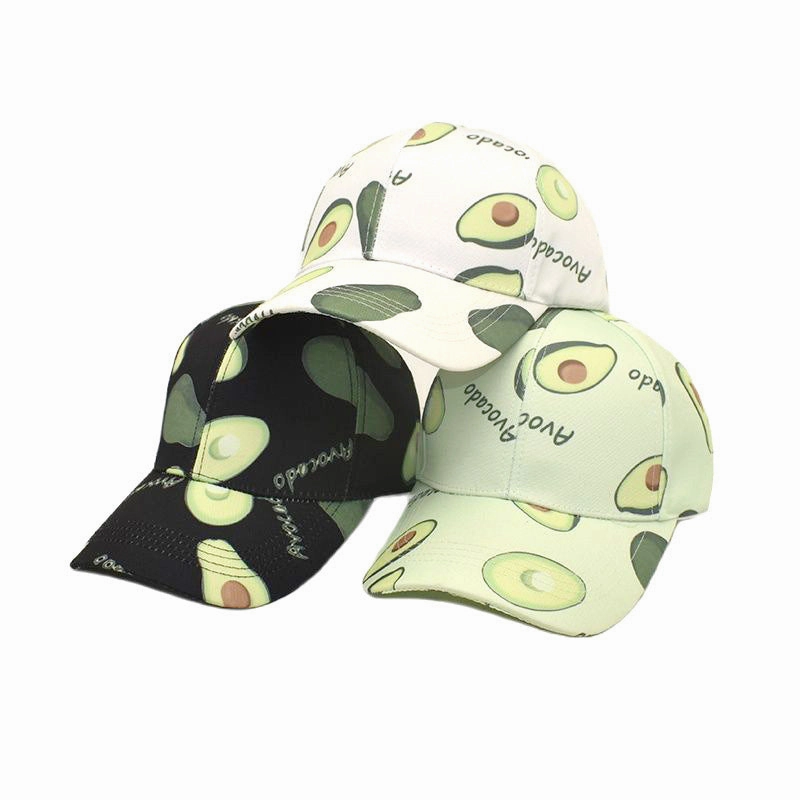 Wholesale Cotton Avocado Print Baseball Cap