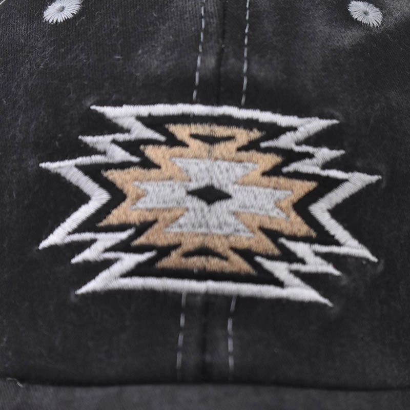 Wholesale Cotton Aztec Pattern Embroidered Baseball Cap