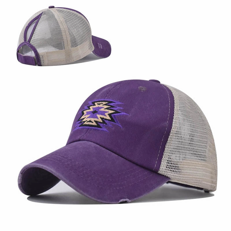 Wholesale Cotton Aztec Pattern Embroidered Baseball Cap