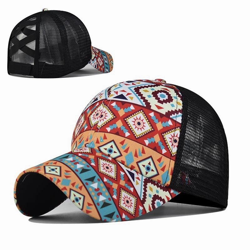 Wholesale Cotton Aztec Printed Baseball Caps
