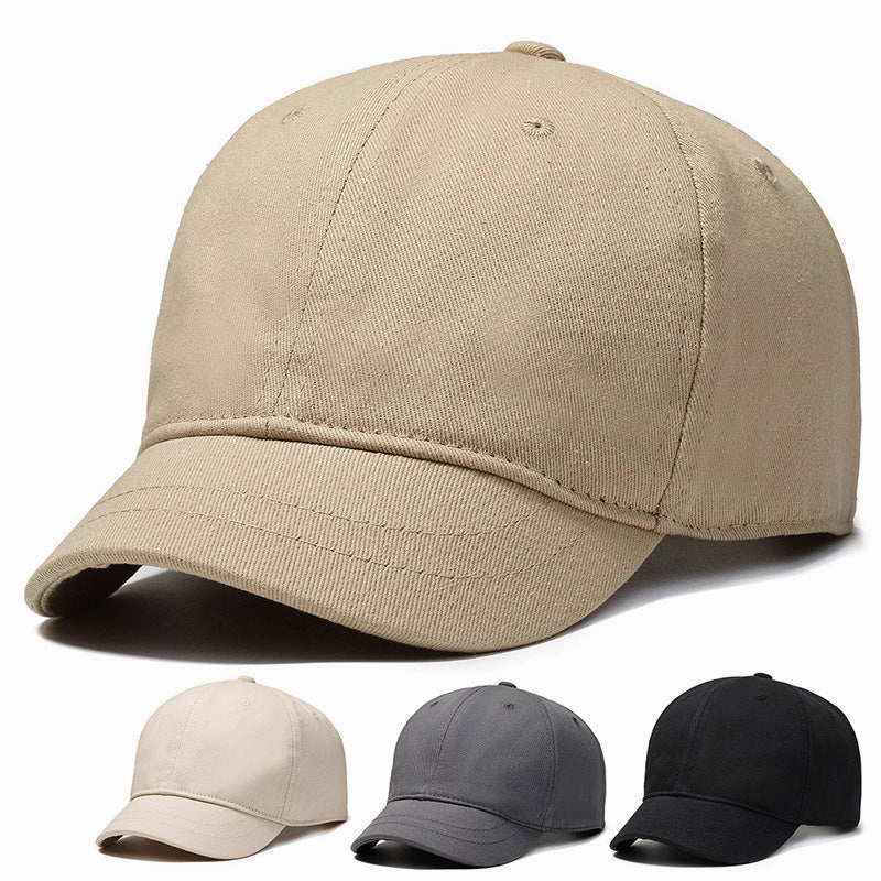 Wholesale Cotton Big Head Circumference Enlarged and Deepened Men's High Top Baseball Cap