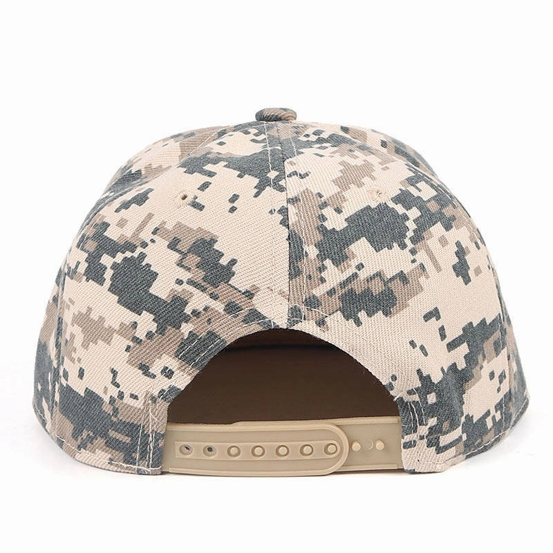 Wholesale Cotton Camouflage Flat Brim Hip Hop Baseball Cap
