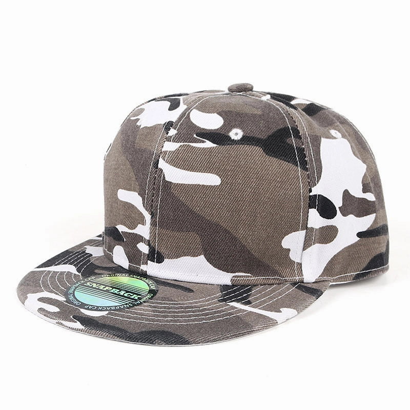 Wholesale Cotton Camouflage Flat Brim Hip Hop Baseball Cap