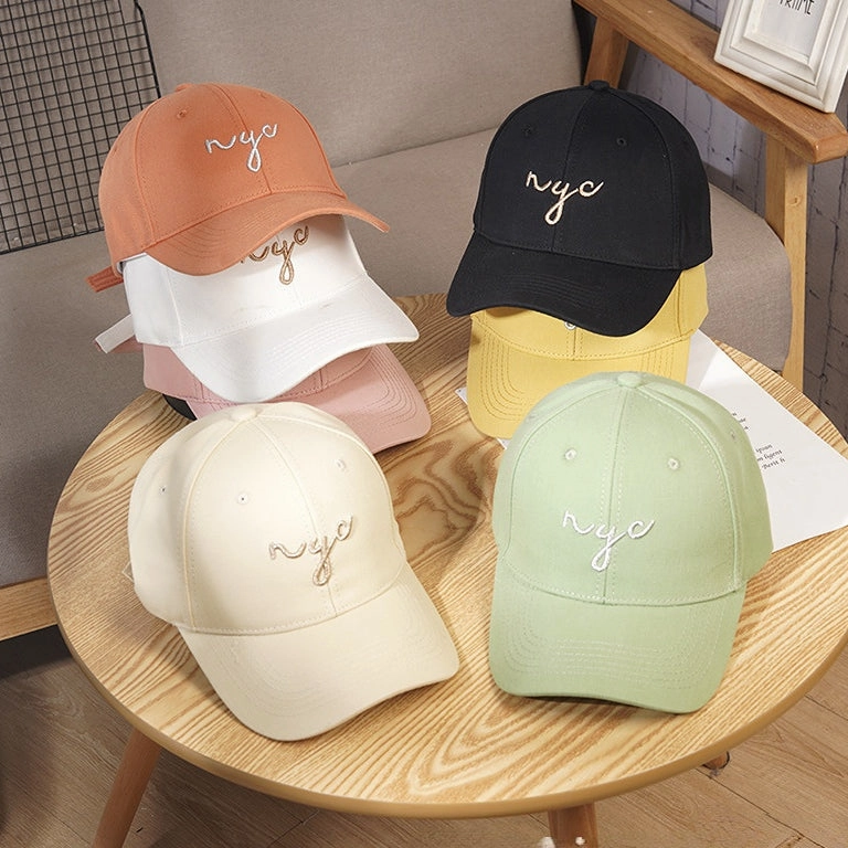 Wholesale Cotton Candy Color Letter Embroidery Baseball Cap