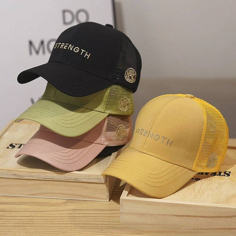 Wholesale Cotton Candy Color Sunscreen Mesh Baseball Cap