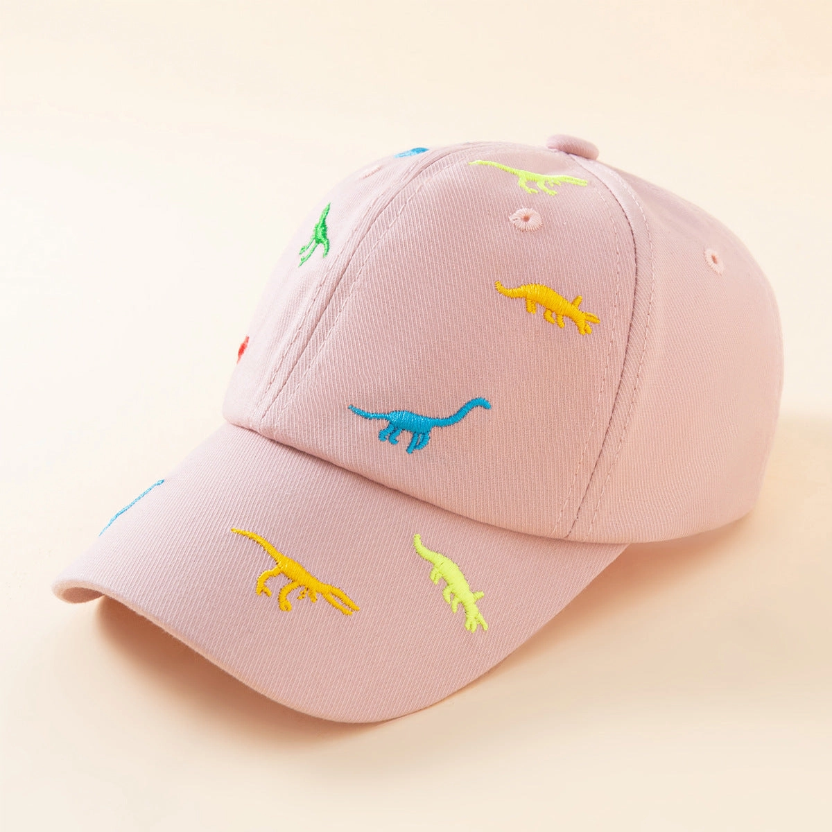 Wholesale Cotton Cartoon Dinosaur Embroidery Kids Baseball Cap