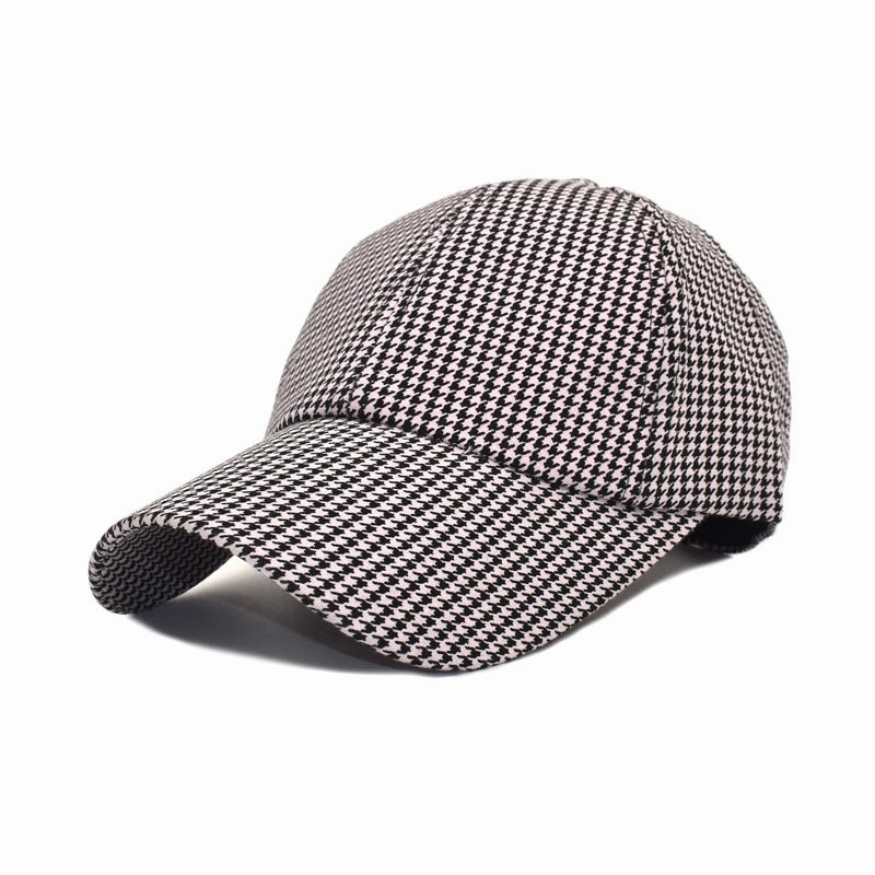 Wholesale Cotton Check Print Baseball Caps