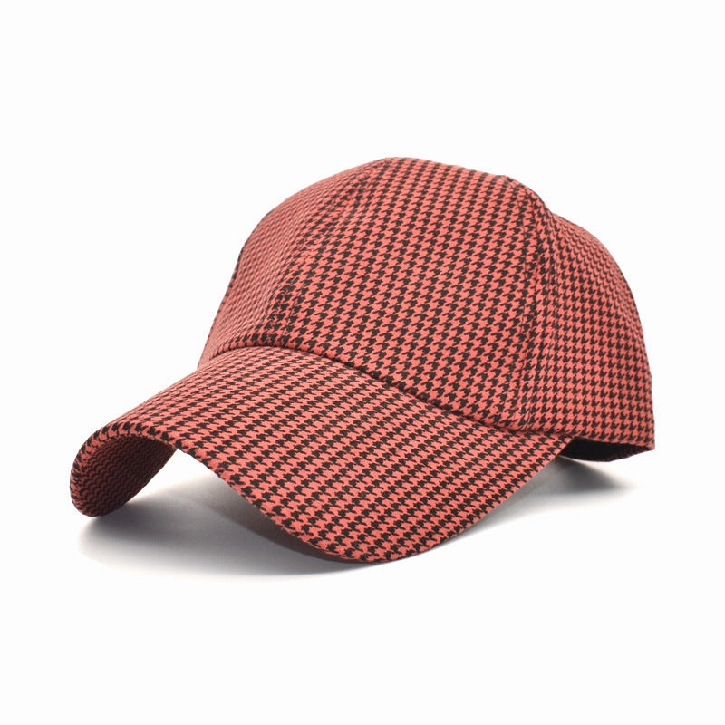 Wholesale Cotton Check Print Baseball Caps