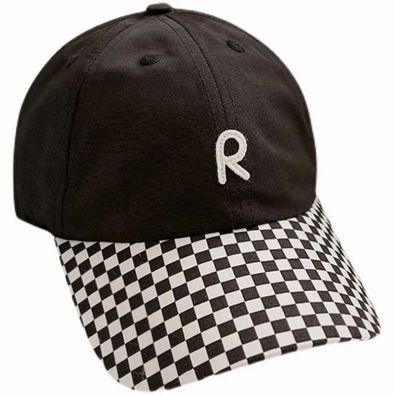 Wholesale Cotton Checkerboard Series Baseball Hollow Cap
