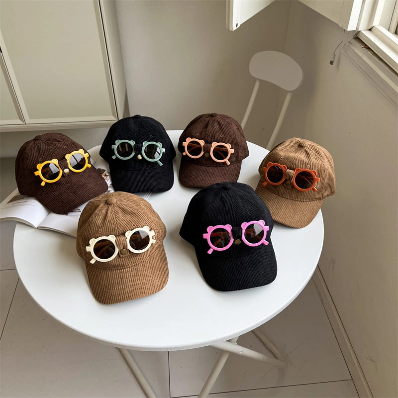 Wholesale Cotton Children's Cartoon Sunglasses Hat