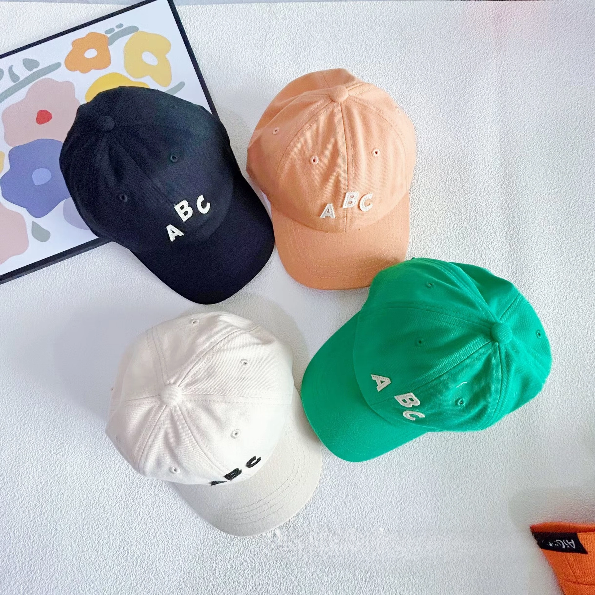 Wholesale Cotton Children's Letter Embroidery Baseball Cap