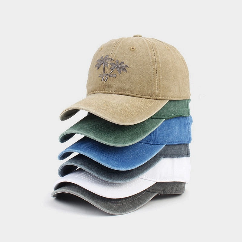 Wholesale Cotton Coconut Tree Baseball Cap