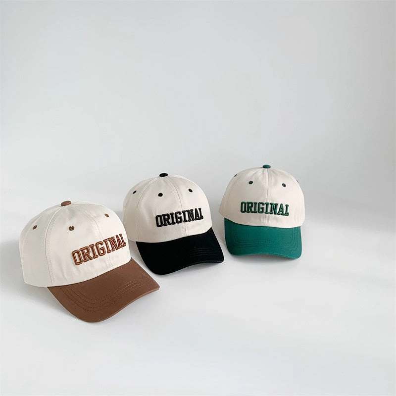 Wholesale Cotton Color Matching Alphabet Embroidery Children's Baseball Hat