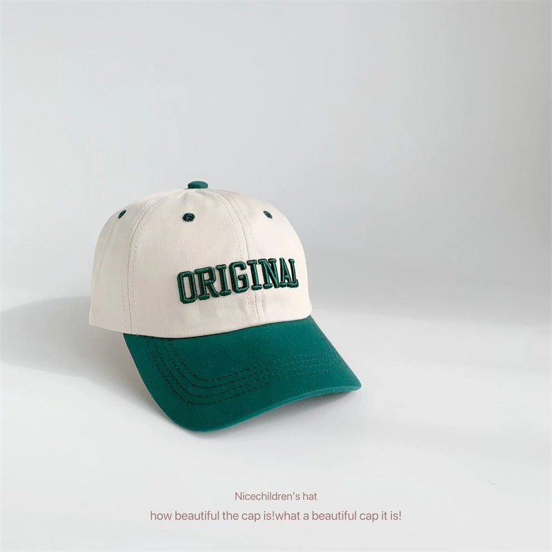 Wholesale Cotton Color Matching Alphabet Embroidery Children's Baseball Hat