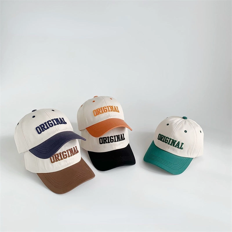 Wholesale Cotton Color Matching Alphabet Embroidery Children's Baseball Hat