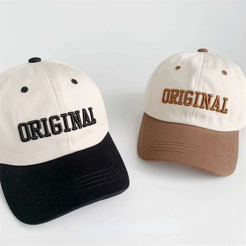 Wholesale Cotton Color Matching Alphabet Embroidery Children's Baseball Hat