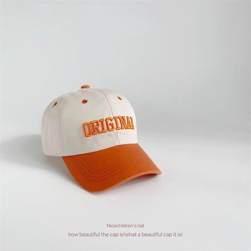 Wholesale Cotton Color Matching Alphabet Embroidery Children's Baseball Hat