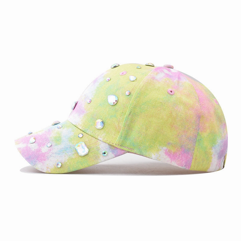 Wholesale Cotton Colorful Printed Diamond Duckbill Caps