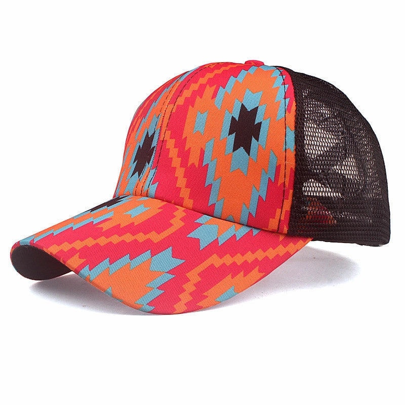 Wholesale Cotton Cross Horsetail Embroidery Patch Baseball Cap