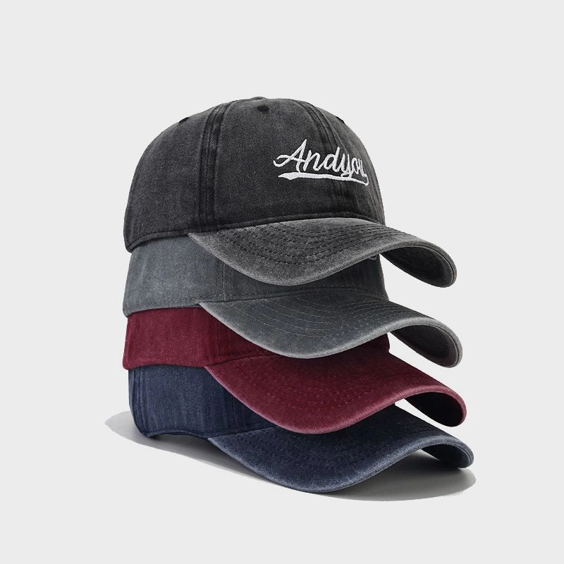 Wholesale Cotton Curved Brim Letter Baseball Cap