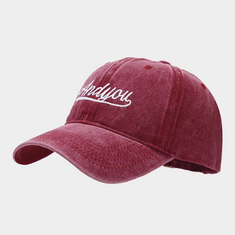 Wholesale Cotton Curved Brim Letter Baseball Cap
