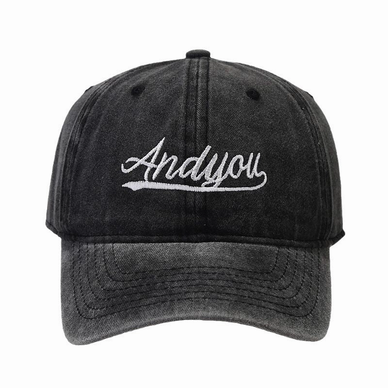 Wholesale Cotton Curved Brim Letter Baseball Cap