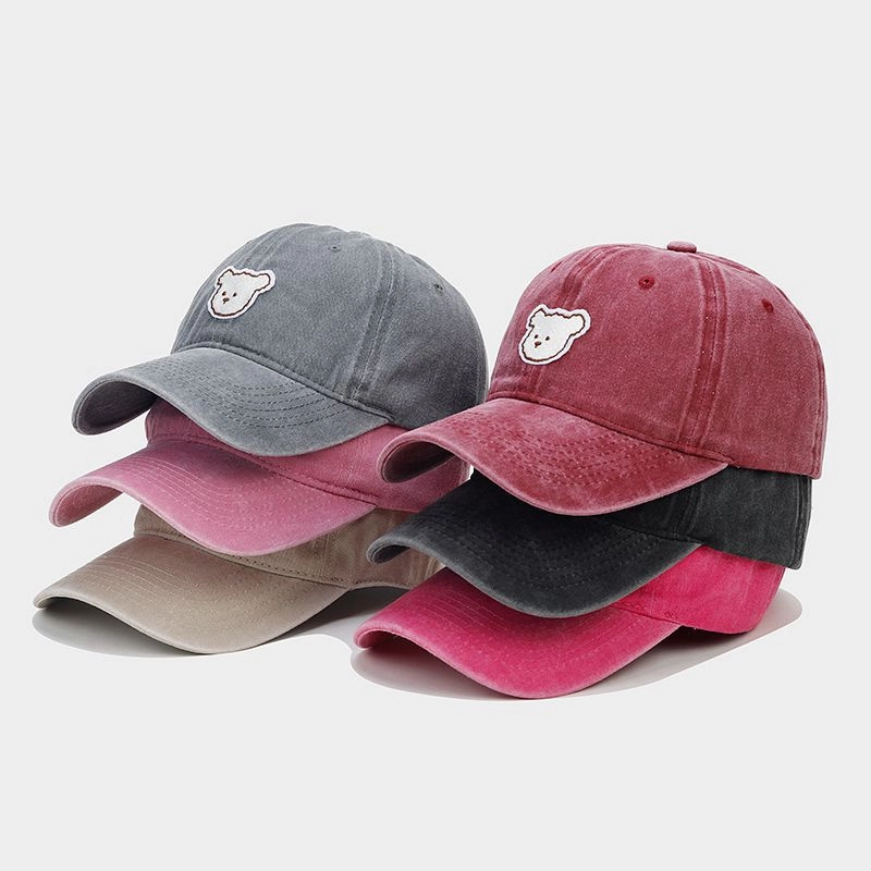 Wholesale Cotton Cute Bear Baseball Cap