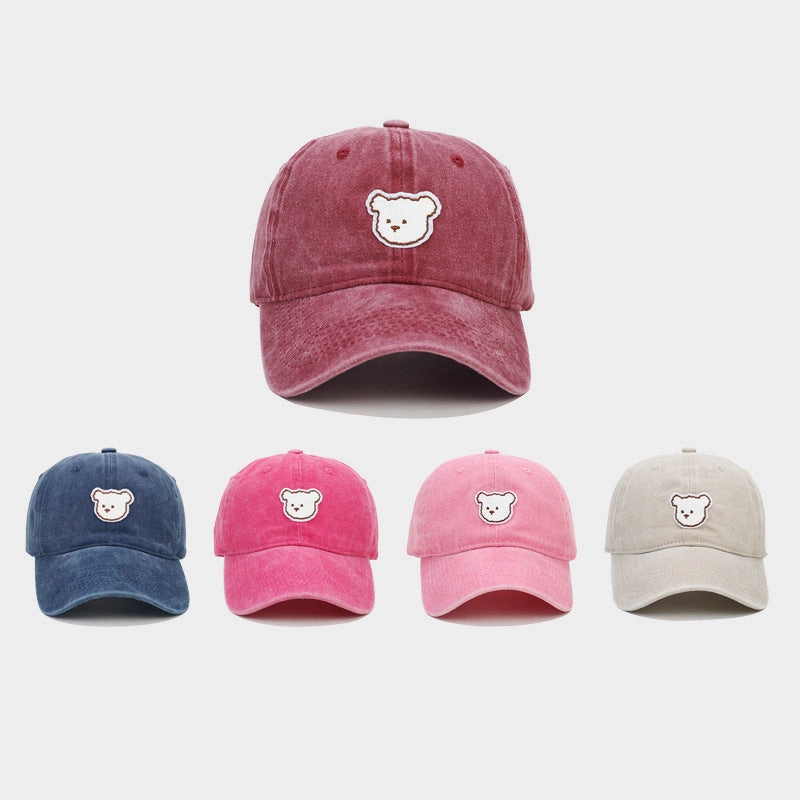 Wholesale Cotton Cute Bear Baseball Cap