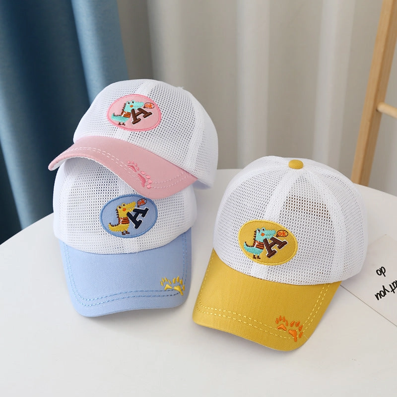Wholesale Cotton Dinosaur Alphabet Kids Baseball Cap
