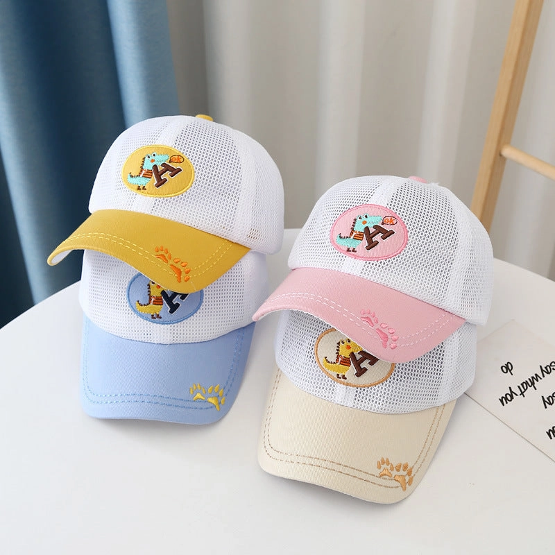 Wholesale Cotton Dinosaur Alphabet Kids Baseball Cap