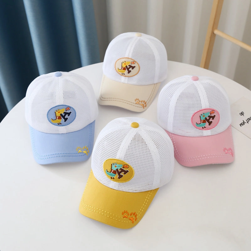 Wholesale Cotton Dinosaur Alphabet Kids Baseball Cap