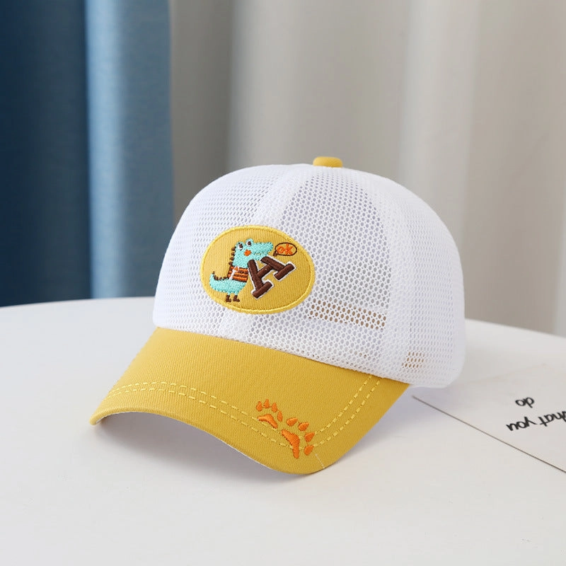 Wholesale Cotton Dinosaur Alphabet Kids Baseball Cap