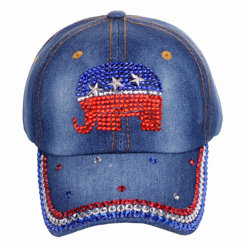 Wholesale Cotton Dot Diamond Baseball Cap