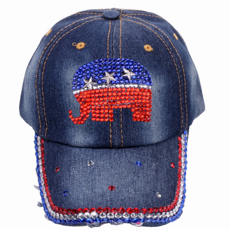 Wholesale Cotton Dot Diamond Baseball Cap